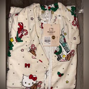 Pottery Barn Hello Kitty Christmas Pajama Set Adult XS